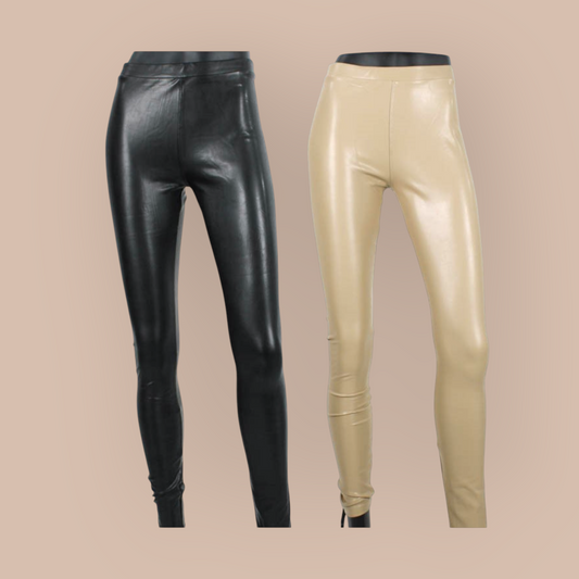 Norfy Leather Look Legging