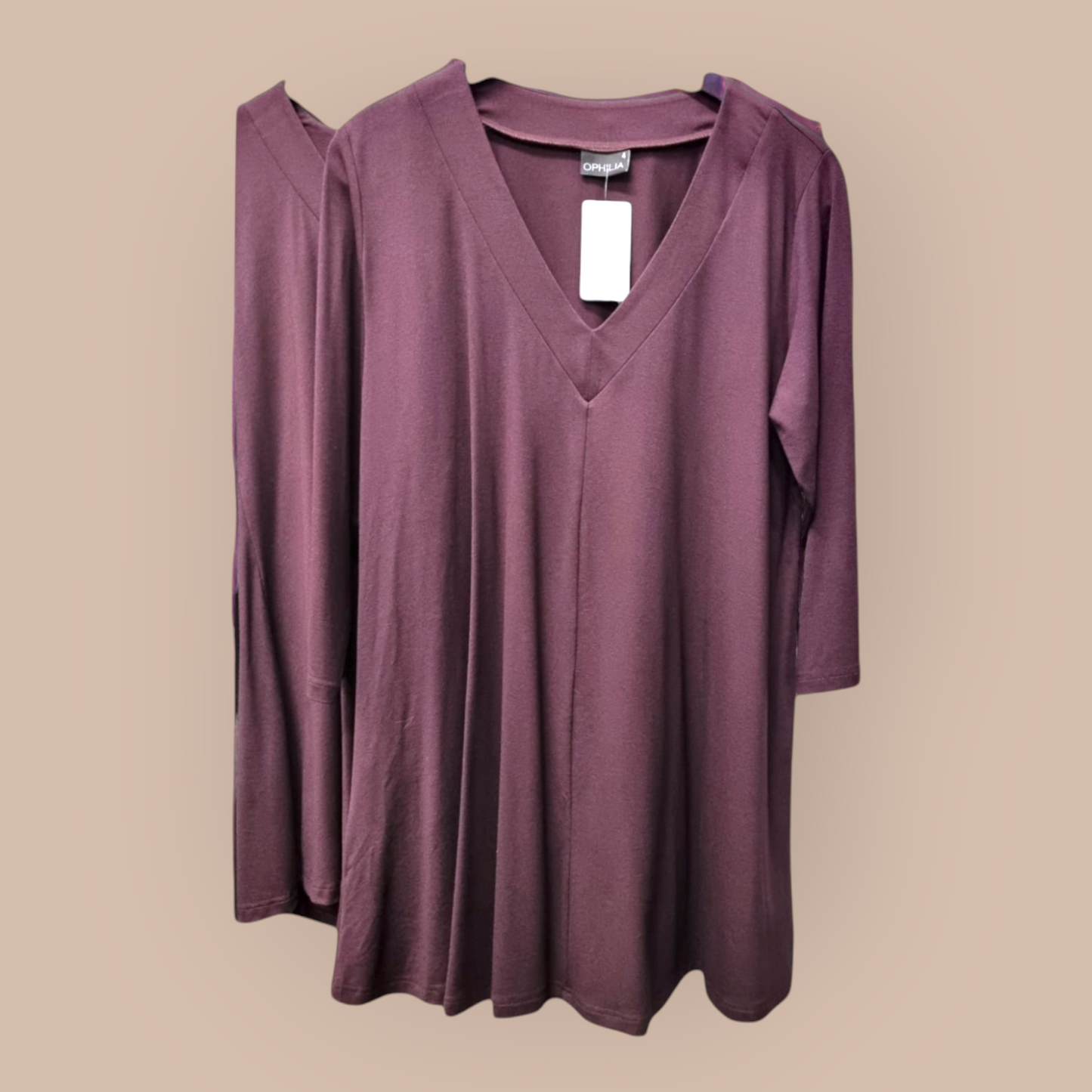 Else Uni Shirt Aubergine - Ophilia