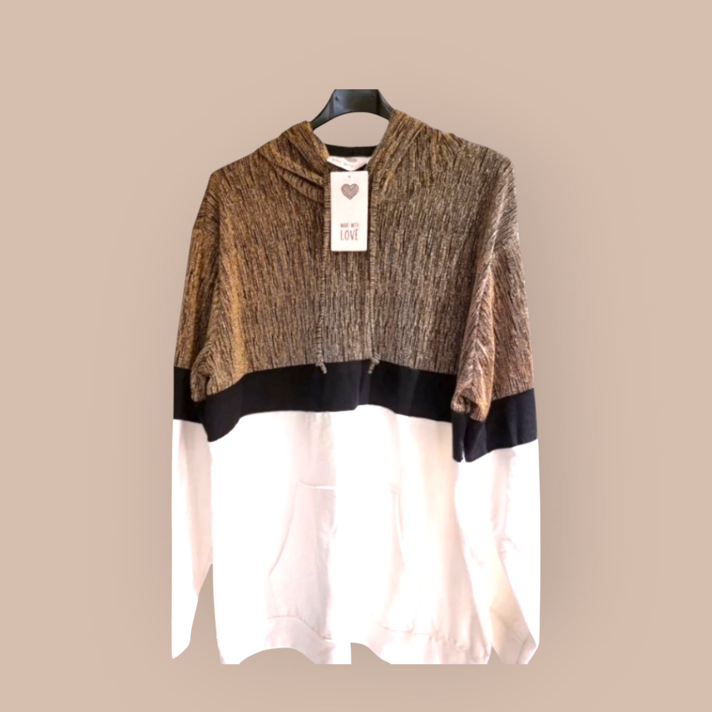 Glitter Top met capuchon