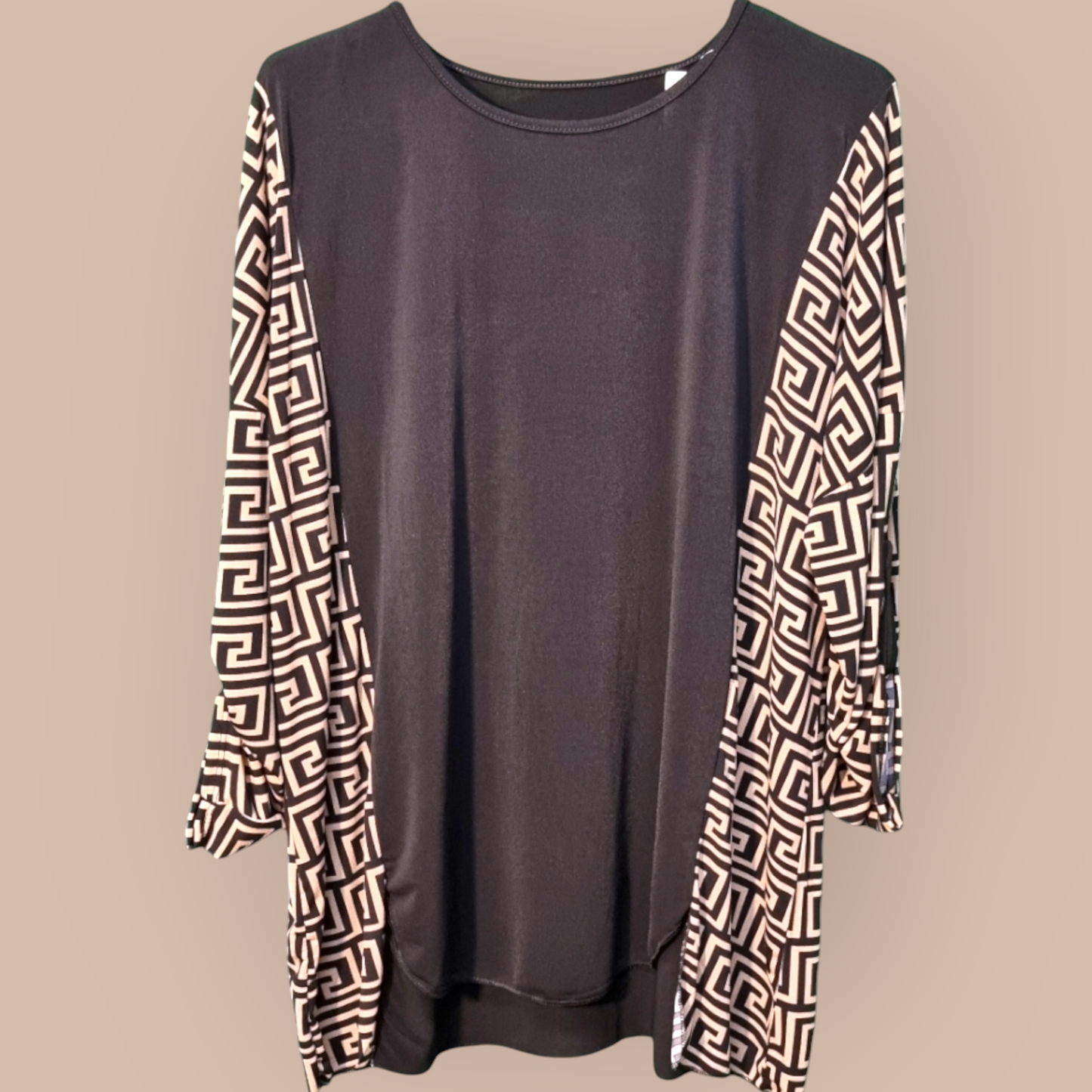 Travelshirt met print mouw