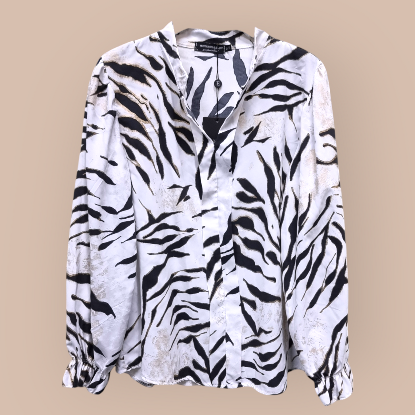 Blouse met Zebra print