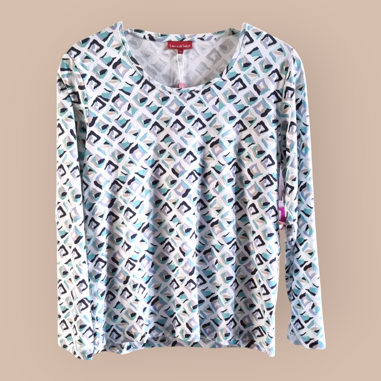 Shirt met blok print