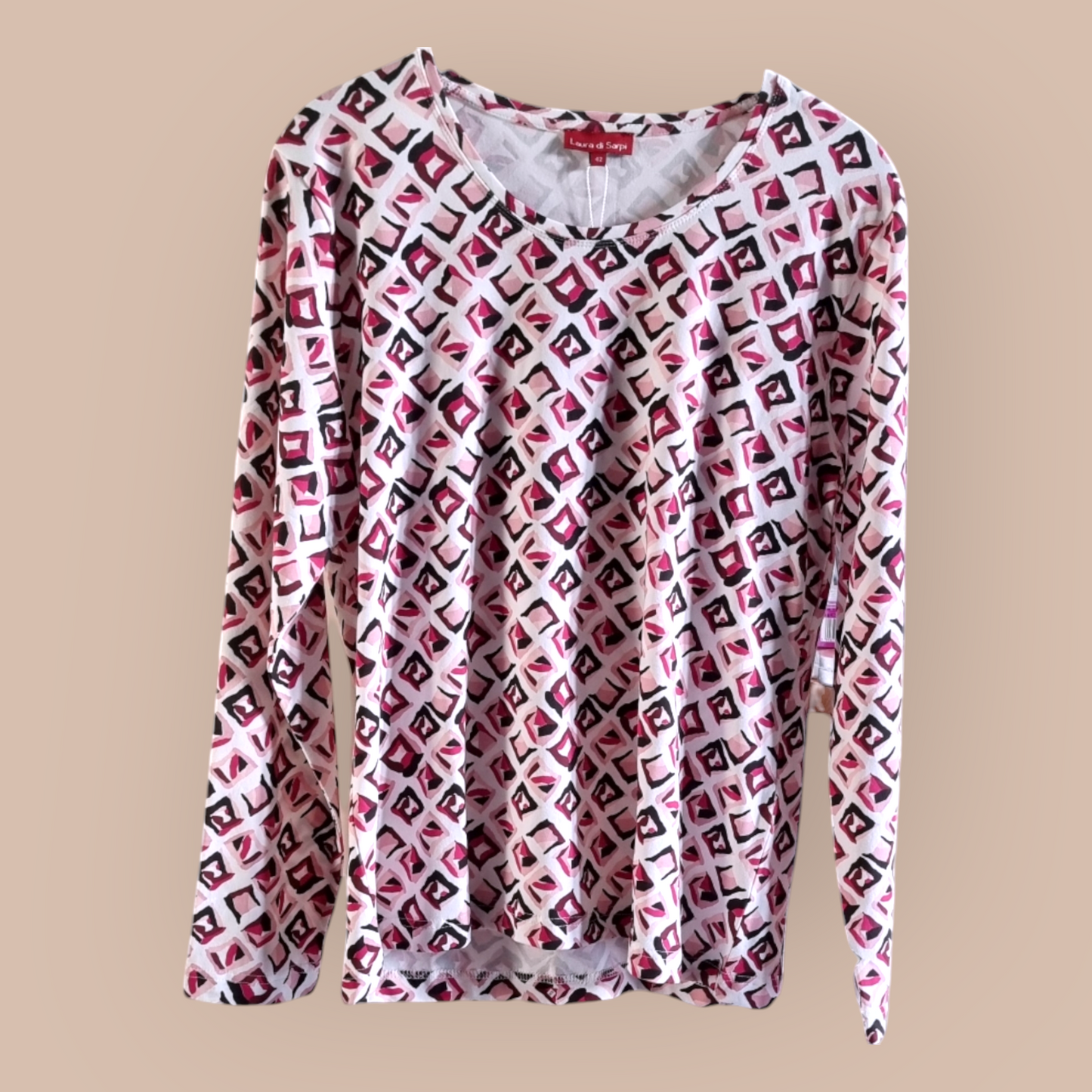 Shirt met blok print